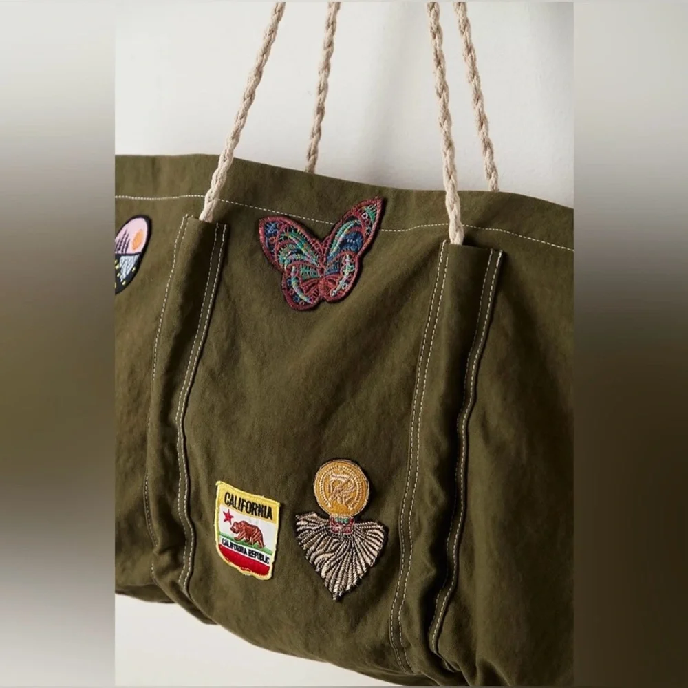 NWT free people been there badge tote - Picture 2 of 4